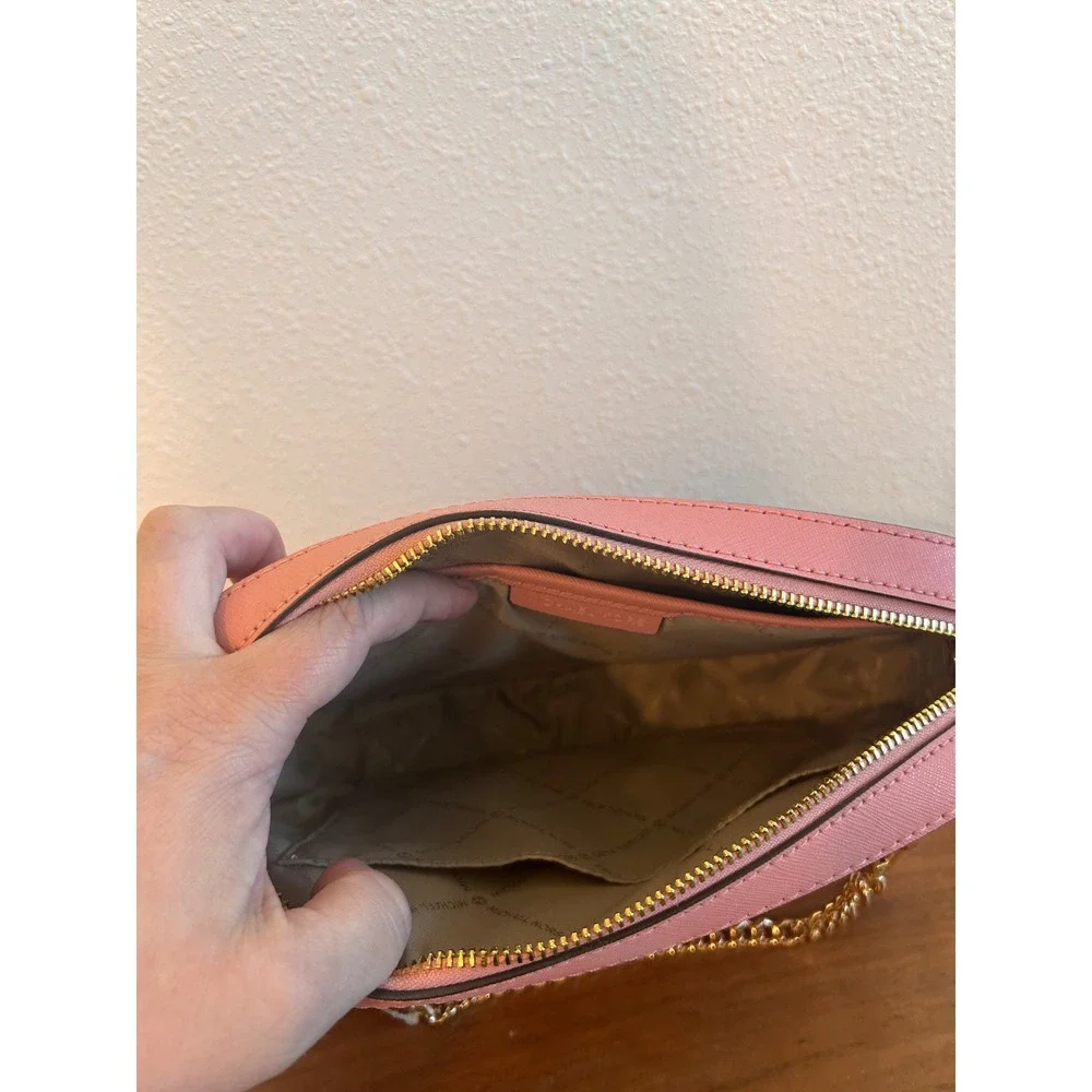 Michael Kors Jet Set Large EW Chain Crossbody Bag Primrose Pink